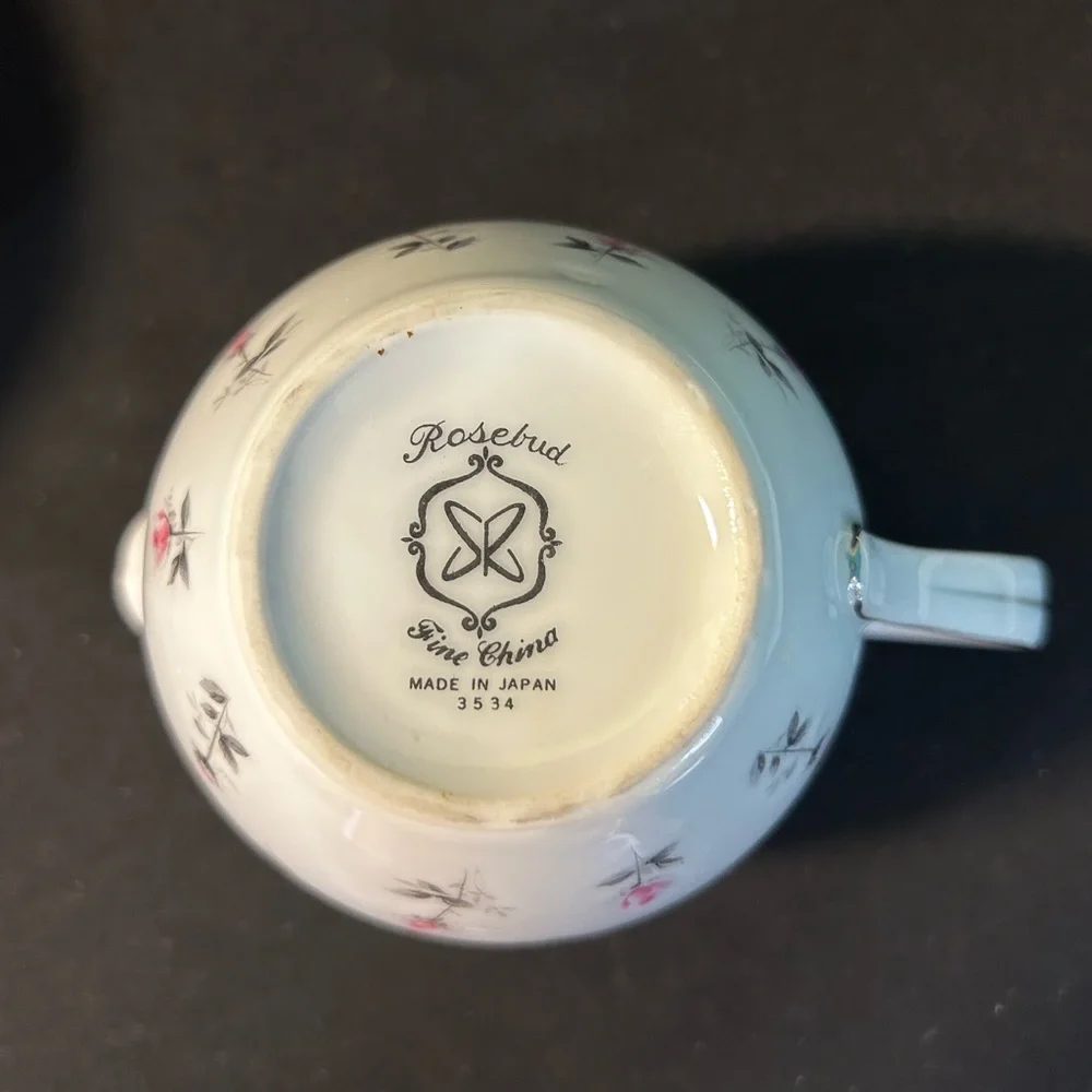 VTG Harmony House discontinued Rosebud sugar/creamer